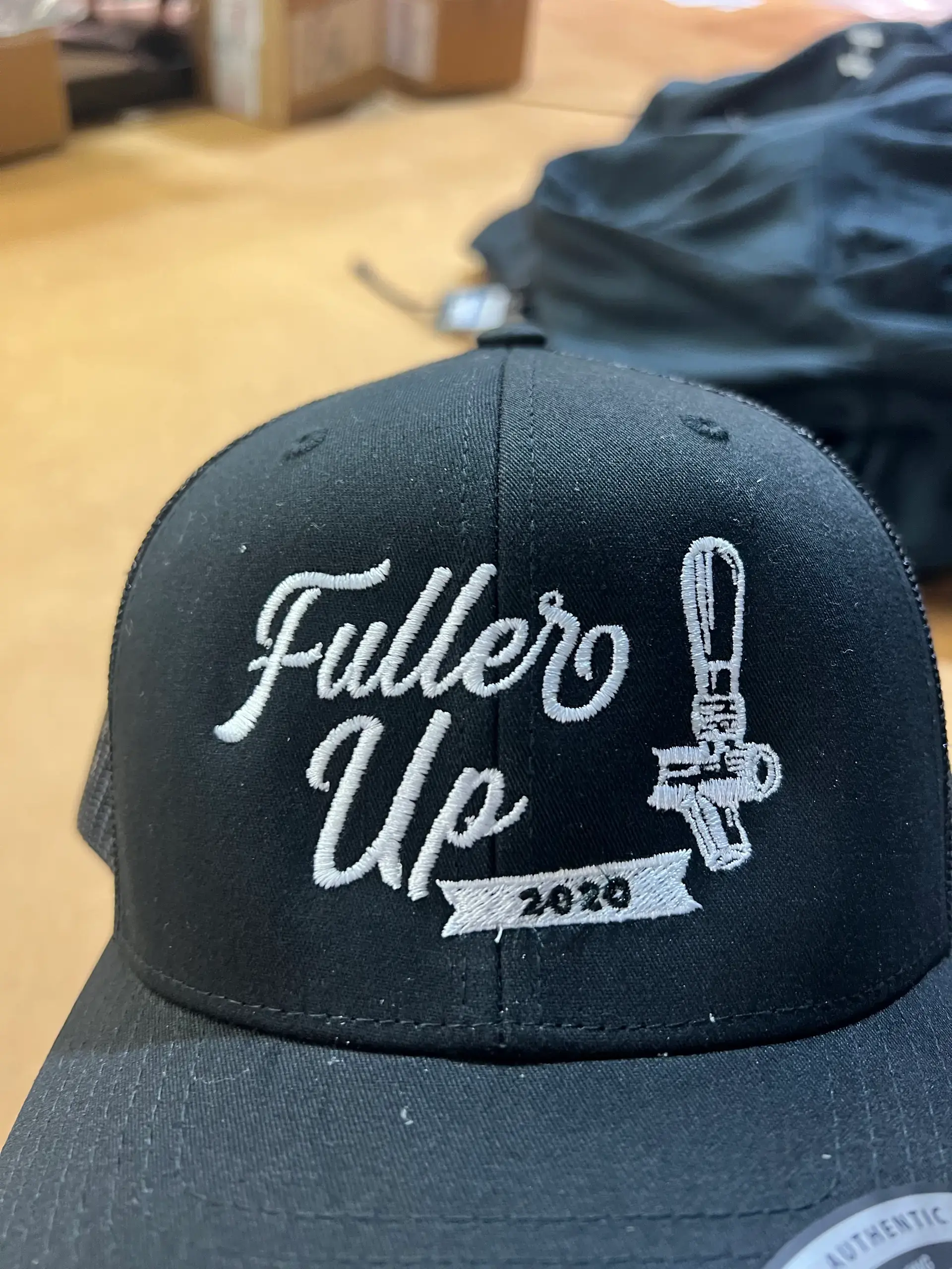 Fuller’s Up script logo embroidered in white