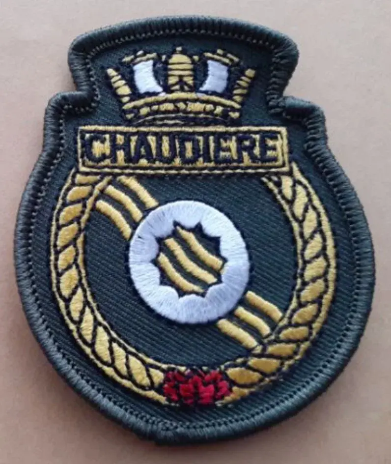 Black and gold Challenge naval crest patch